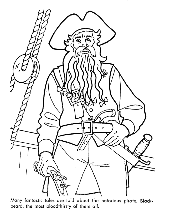 Bluebonkers caribbean pirates of the sea coloring pages