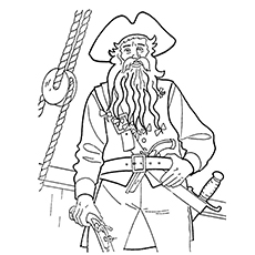 Top pirates of the caribbean coloring pages for toddlers