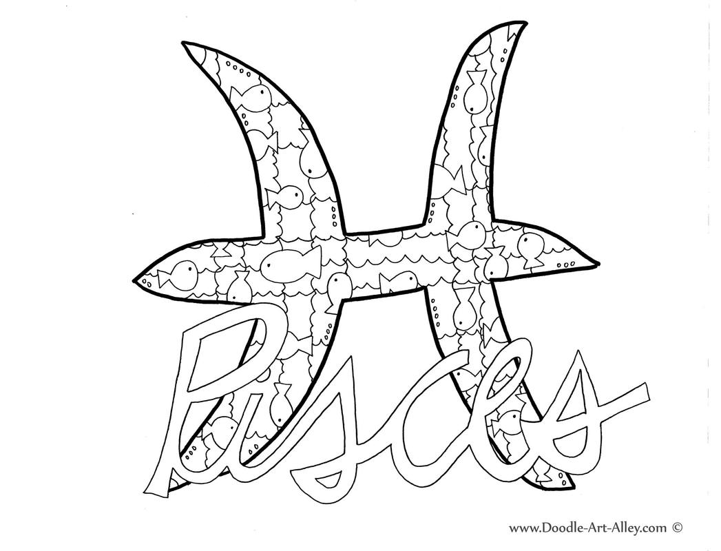 Zodiac coloring pages