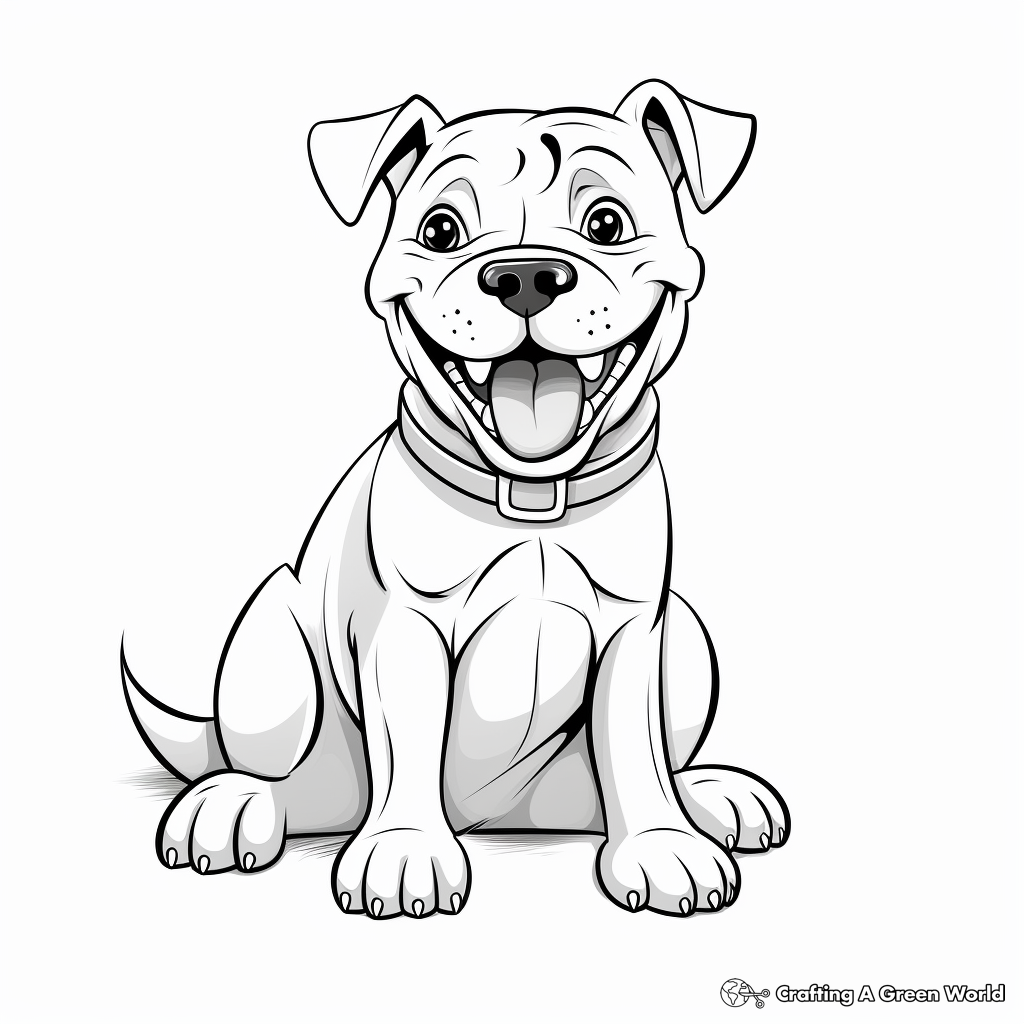 Pitbull coloring pages