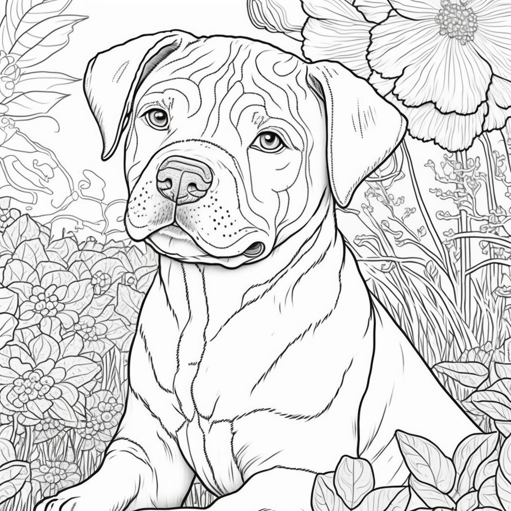 Fun and educational dog coloring book for kids made by teachers