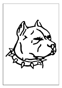 Printable pitbull coloring pages collection for kids unleash your inner artist