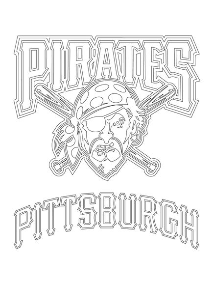 Pittsburgh pirates logo coloring page baseball coloring pages pirate coloring pages pittsburgh pirates logo