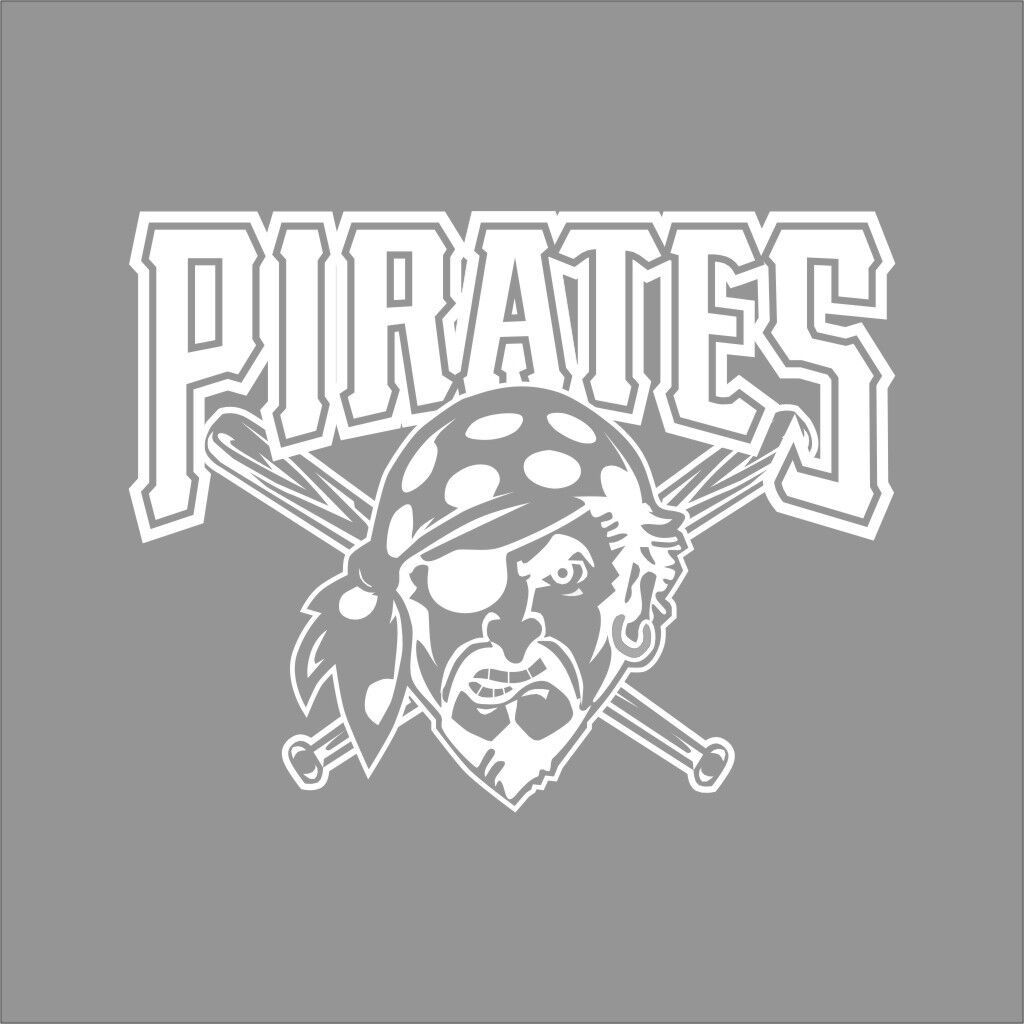 Pittsburgh pirates mlb team logo color vinyl decal sticker car window wall