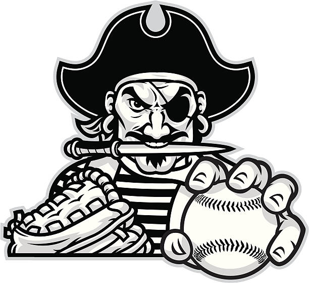 Pirate baseball stock illustration