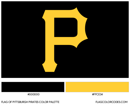 Pittsburgh pirates flag color codes