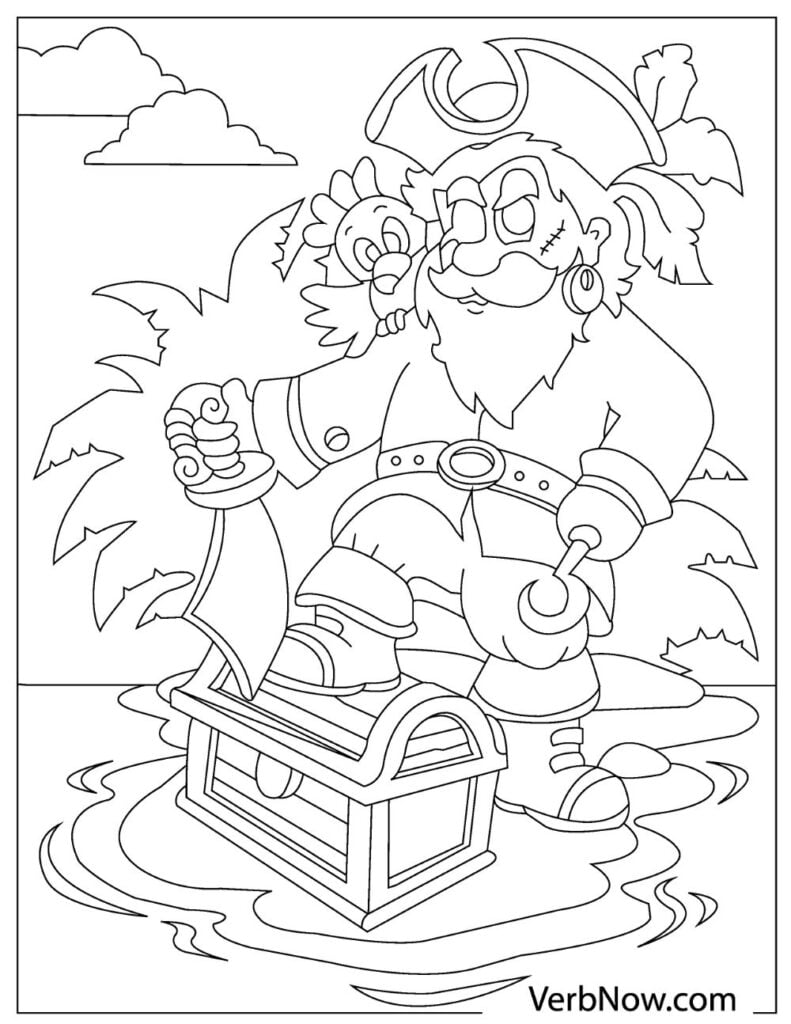 Free pirates coloring pages for download printable pdf