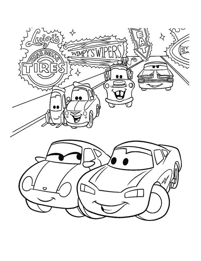 Pretty picture of cars coloring pages