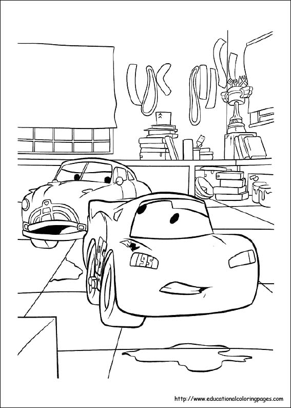 Coloring pages for kids disney cars coloring pages