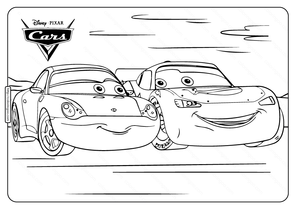 Disney pixar mcqueen cars coloring pages