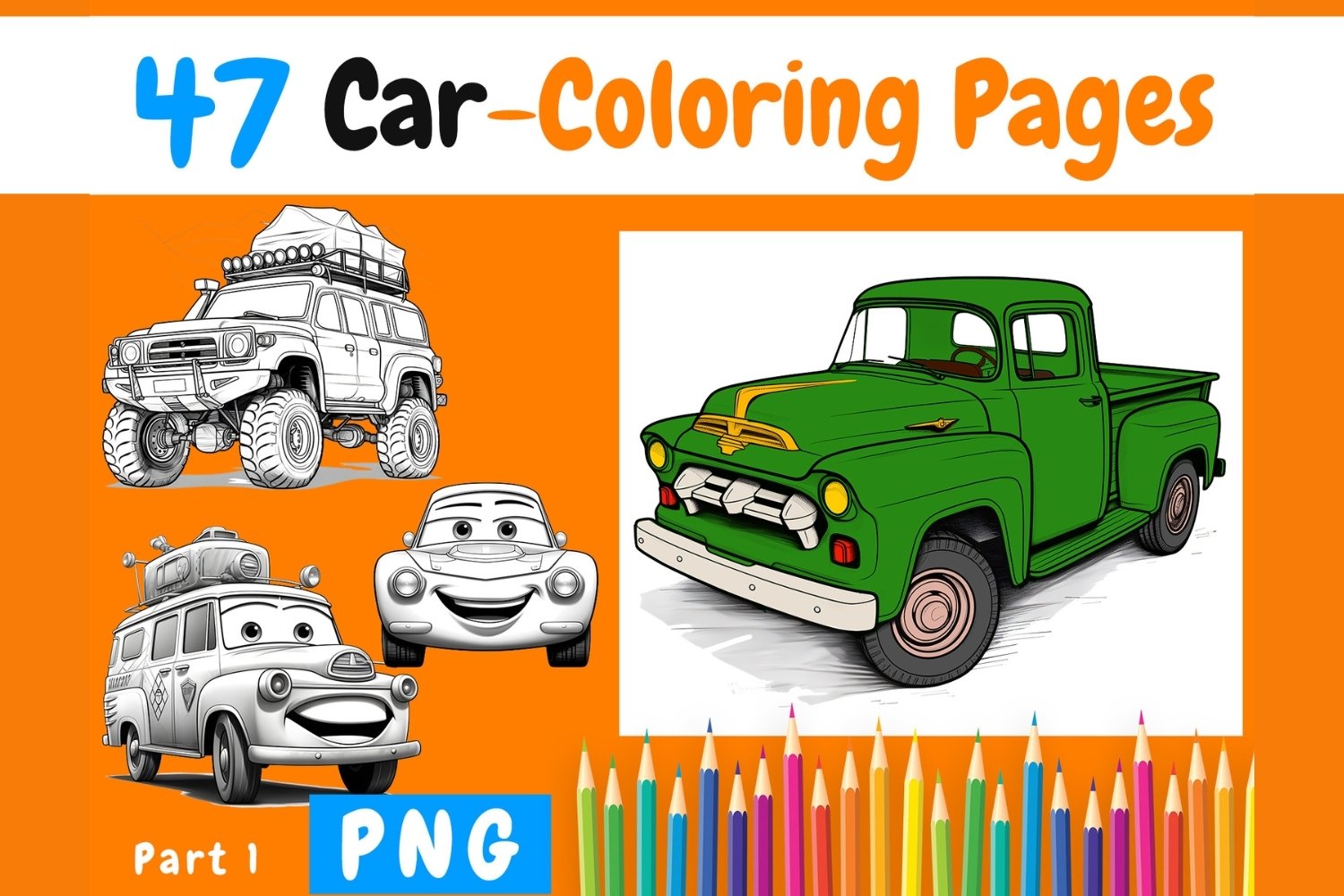 Cars coloring pages png