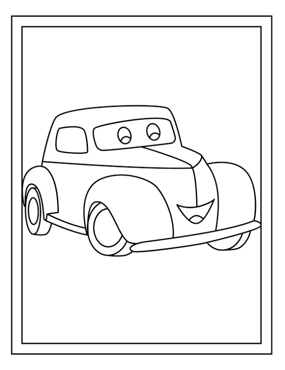 Buy cute cars coloring pages for kids cute printable coloring pages for children online in india