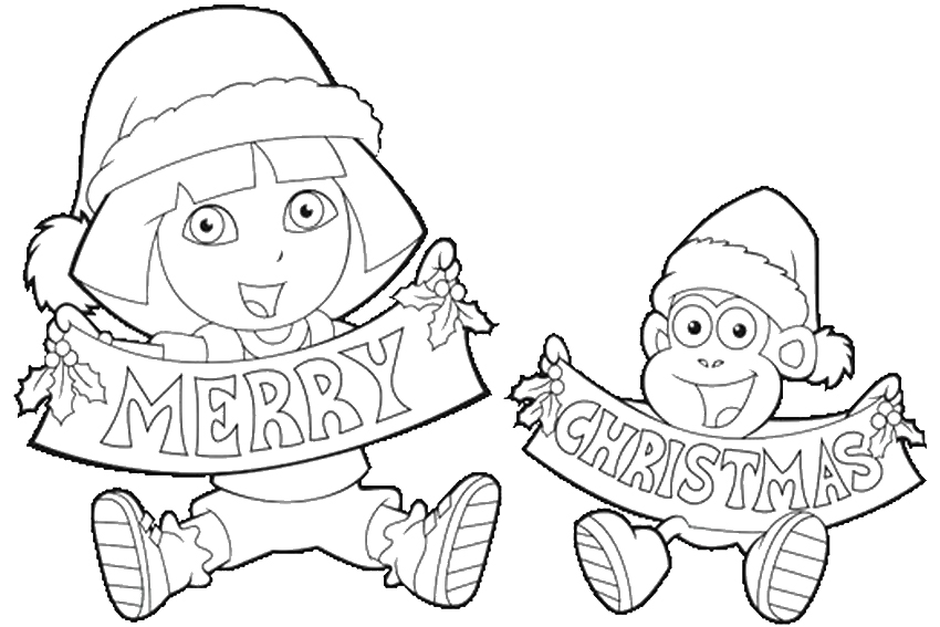 Christmas coloring pages overview with nice coloring pages