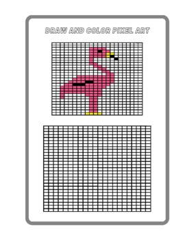 Pixel art coloring book for kids by teacher graph tpt