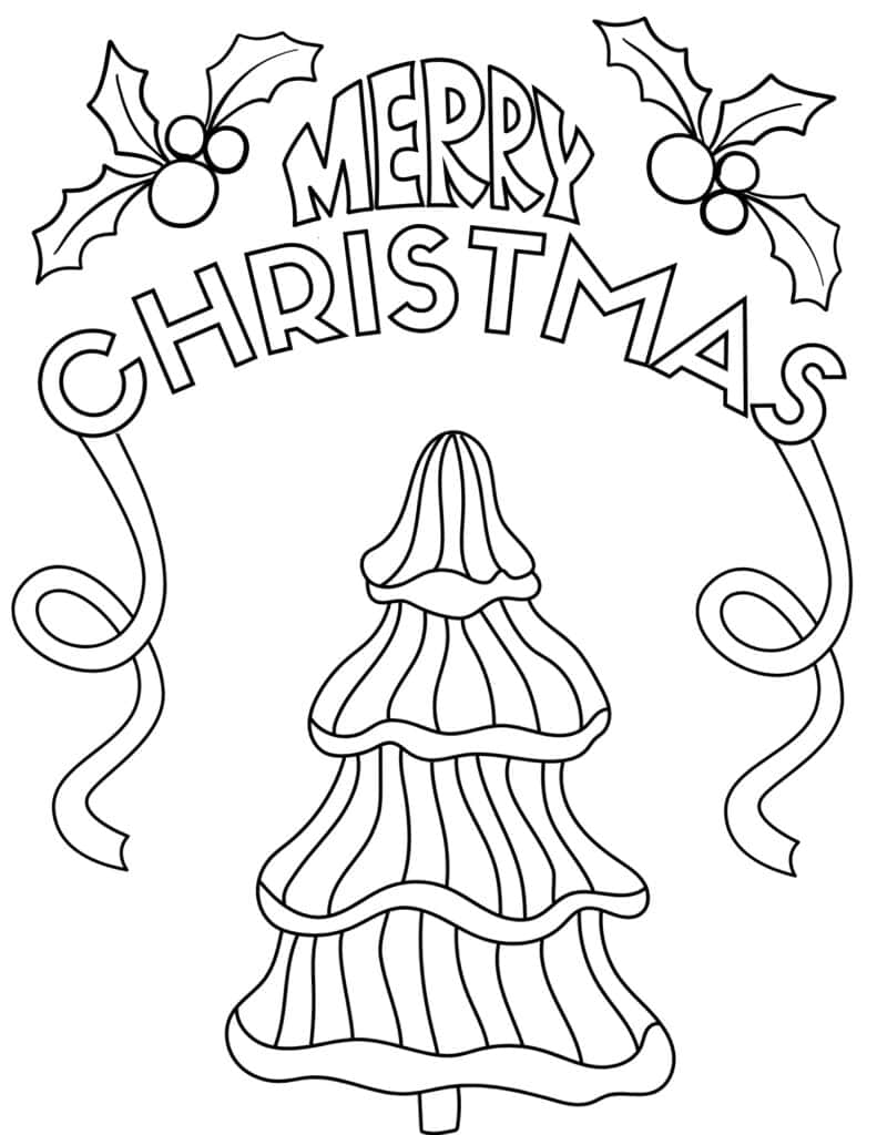 Free christmas coloring pages for kids