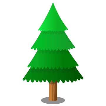 Pine tree with gradation color icon pixel art pine tree pixel art pine png transparent clipart image and psd file for free download