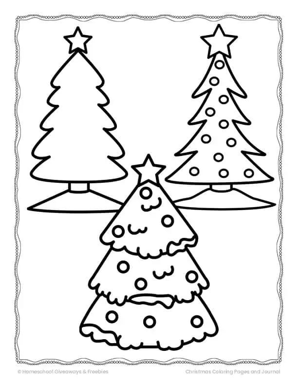 Christmas coloring pages for kids to print for free