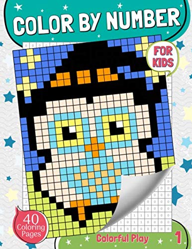 Lor by number for kids pixel art loring book for kids ages and up lorful play