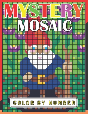 New large print mystery mosaics color by number pixel art for adults kids fun coloring pages for stress relief relaxation gift ideas paperback palabras bilingual bookstore