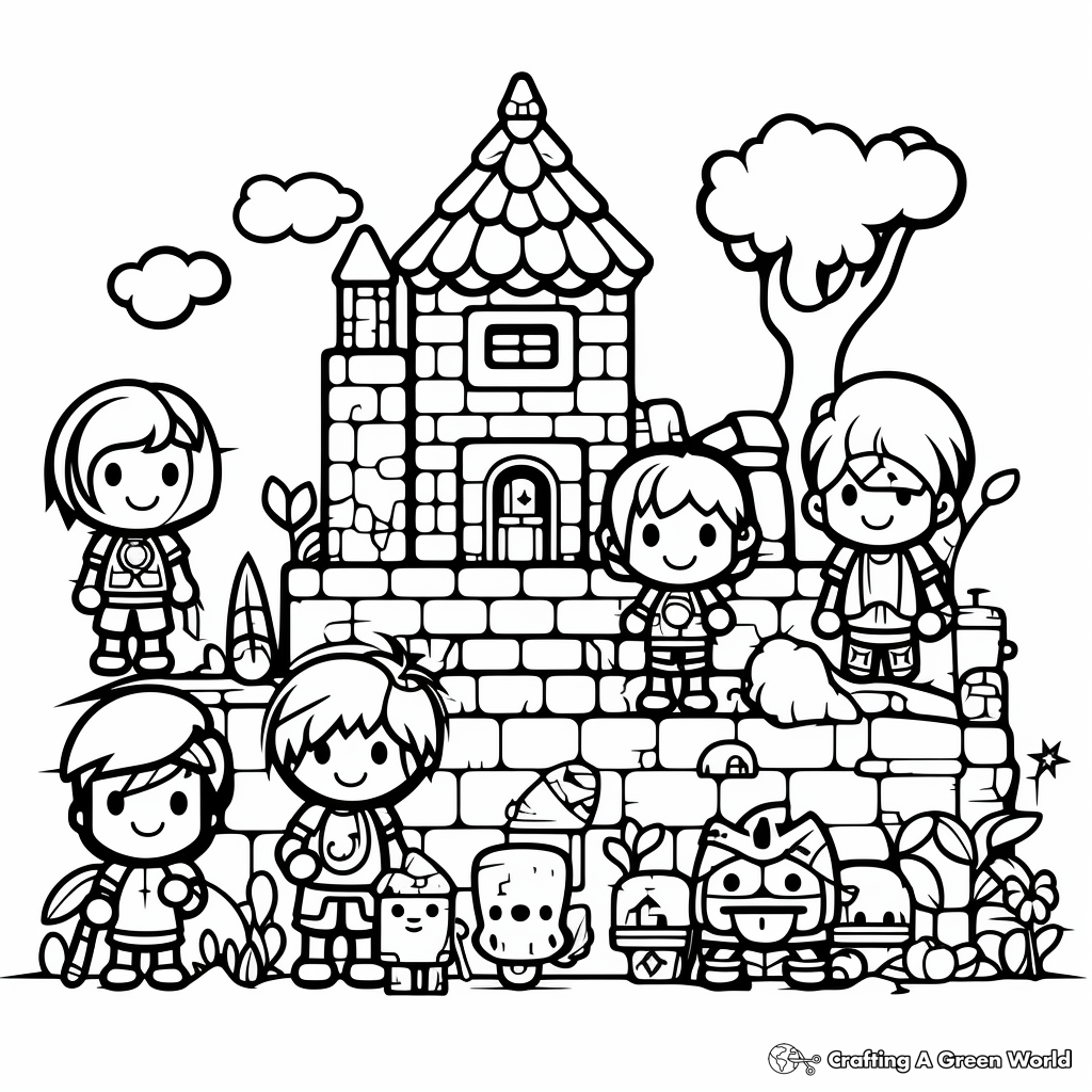 Pixel coloring pages