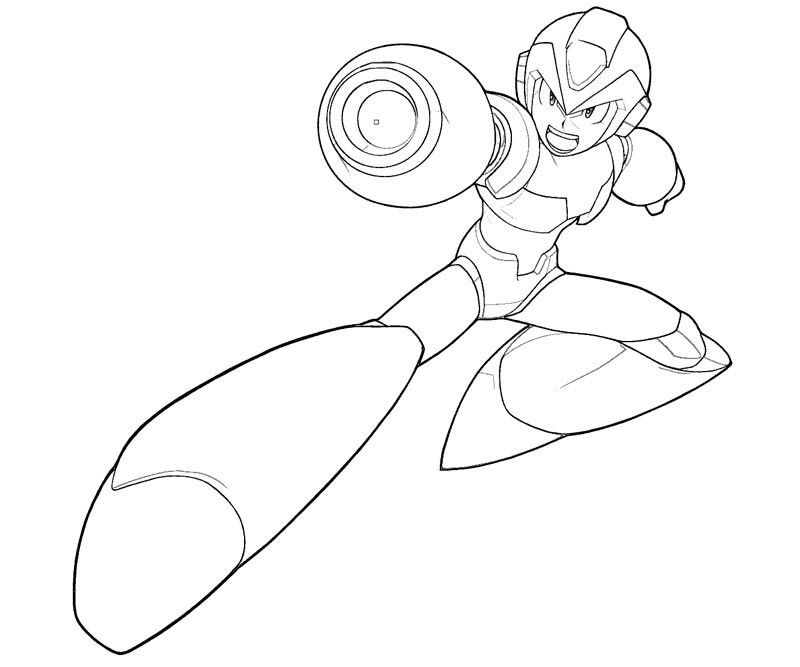 Mega man x mega man coloring pages goku drawing