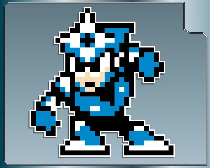 Shadow man sprite from mega man vinyl decal car truck laptop sticker