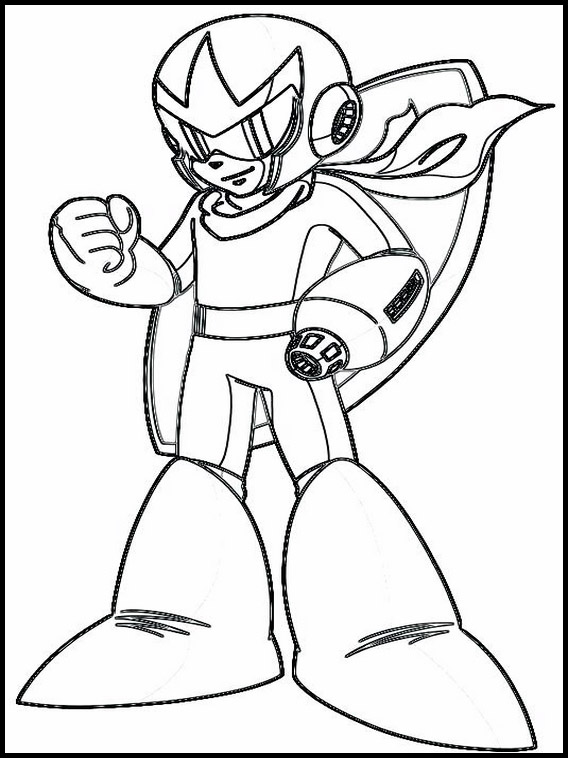 Colouring mega man