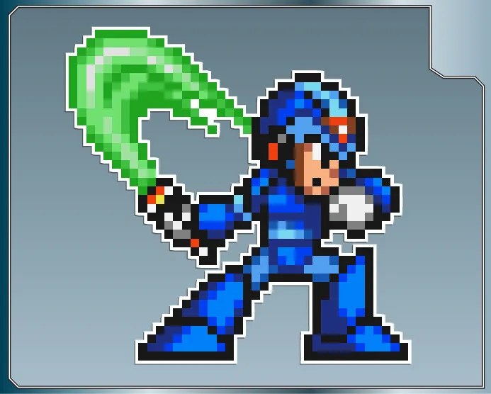 Mega man x sprite vinyl decal car truck laptop sticker megaman x