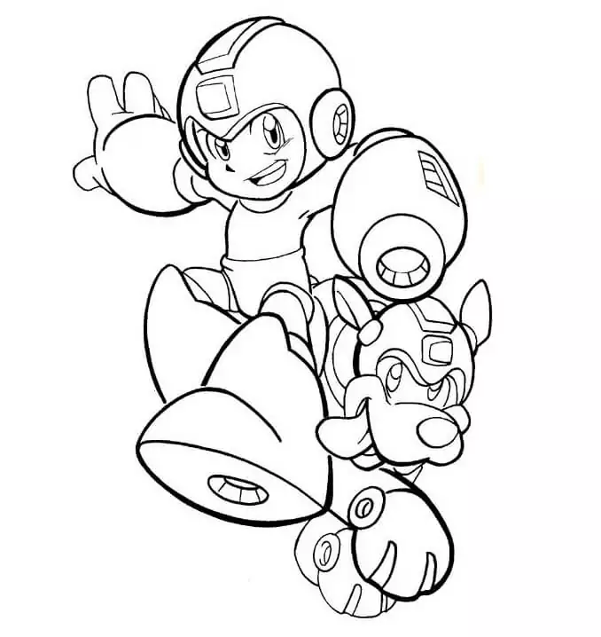 Mega man malvorlagen