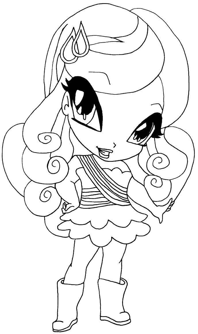 Online coloring pages pop coloring pop pixie little winx club