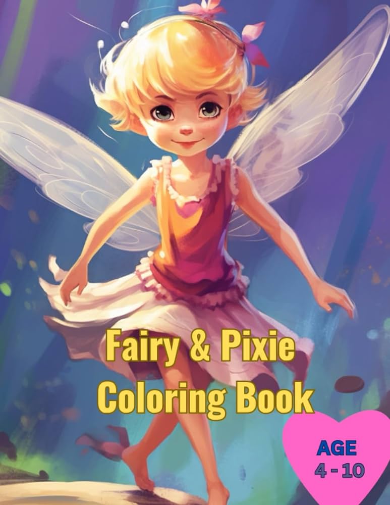 Fairy pixie colouring book enchanting whimsical coloring book lamoureux michele books