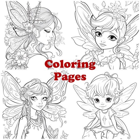 Pixie coloring pages pixie coloring sheets pixie coloring book pixies fairytale cute