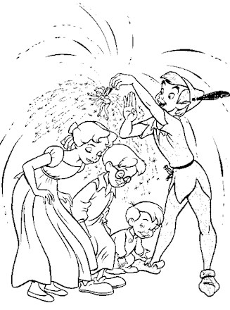 Peter pan coloring page