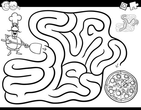 Coloring page pizza images â browse photos vectors and video