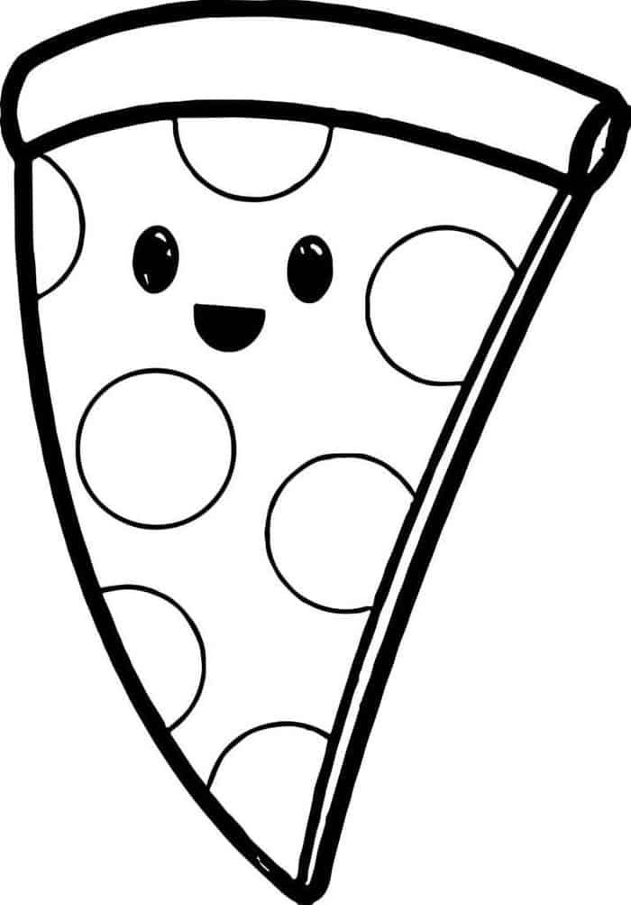 The delicious pizza coloring pages pdf