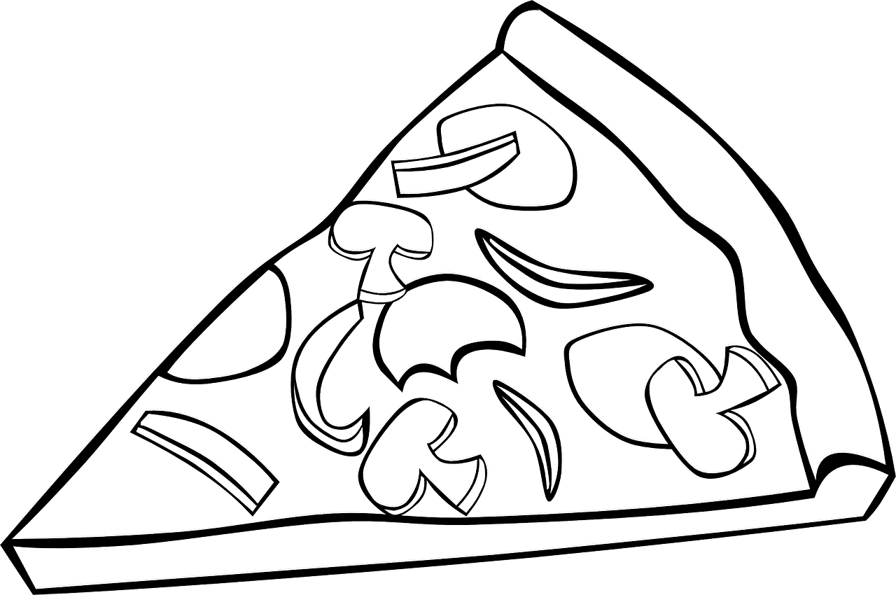 Coloring pages pizza coloring pages printable