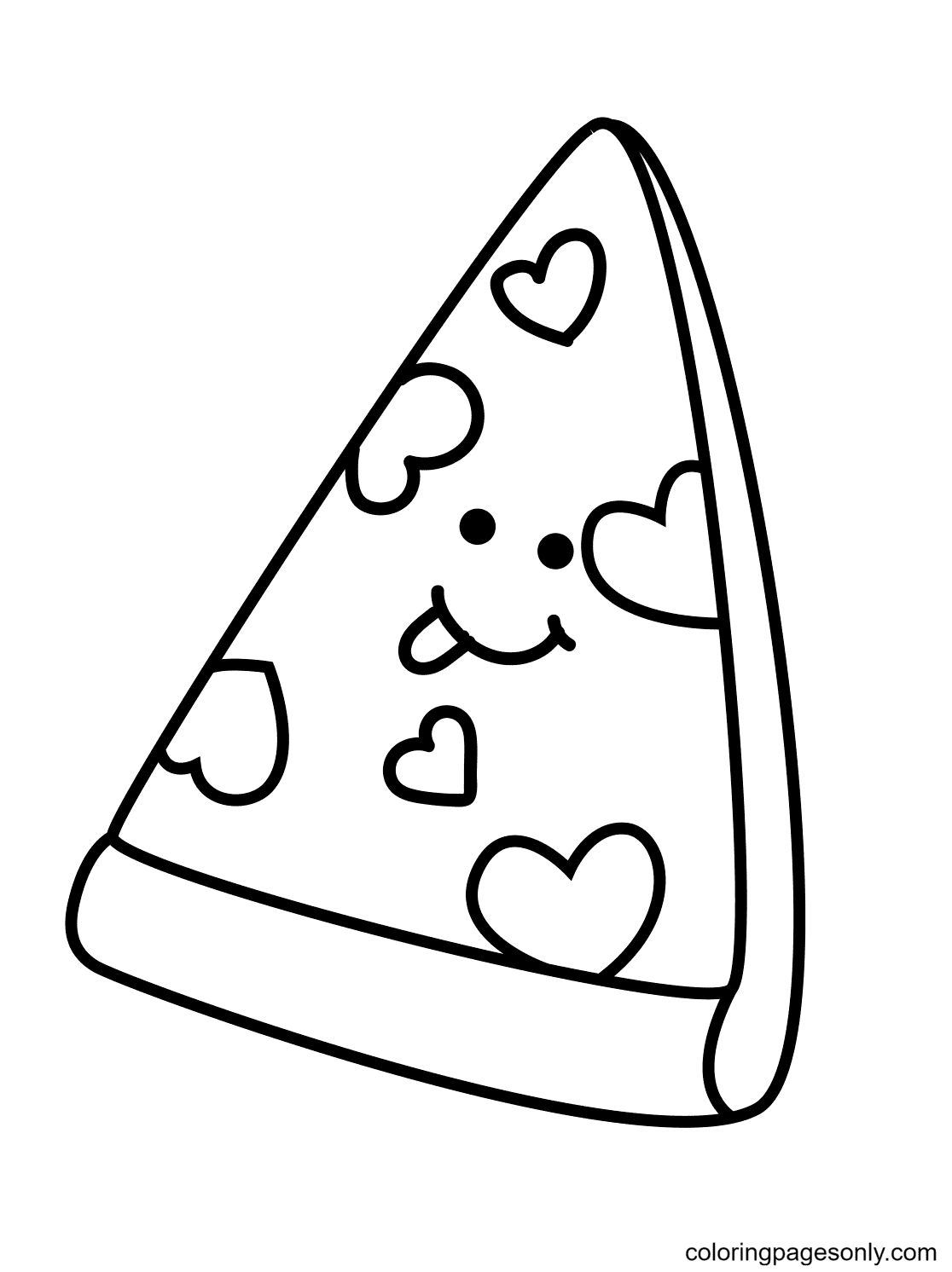 Pizza coloring pages printable for free download