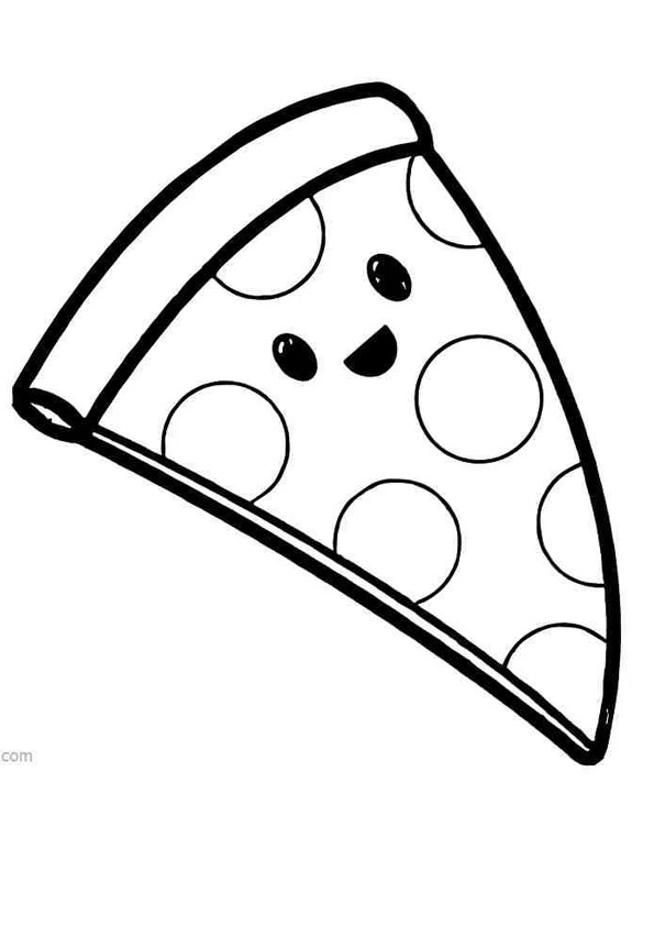 Coloring pages easy pizza coloring pages for kids