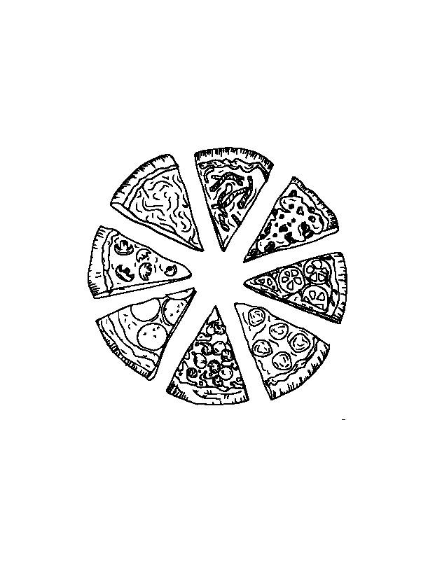 Pizza coloring pages for kids printable coloring pages for children boys and girls digital download