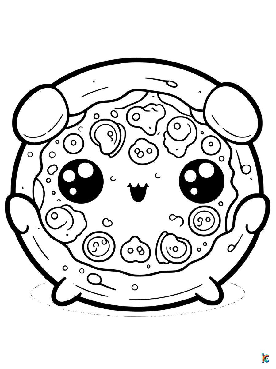 Pizza coloring pages â