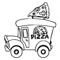 Best pizza coloring pages for your toddler