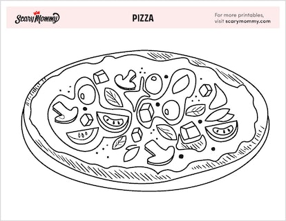 Pizza coloring pages your little pizza monster kneads in their life