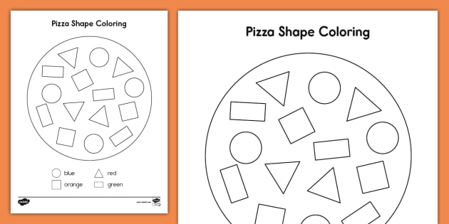 Pizza shape math loring activity