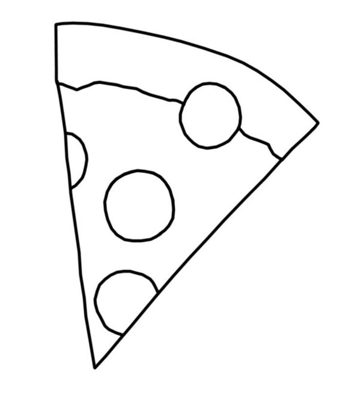 The delicious pizza coloring pages pdf