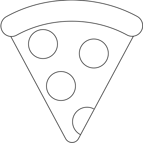 Slice of pizza emoji coloring page free printable coloring pages