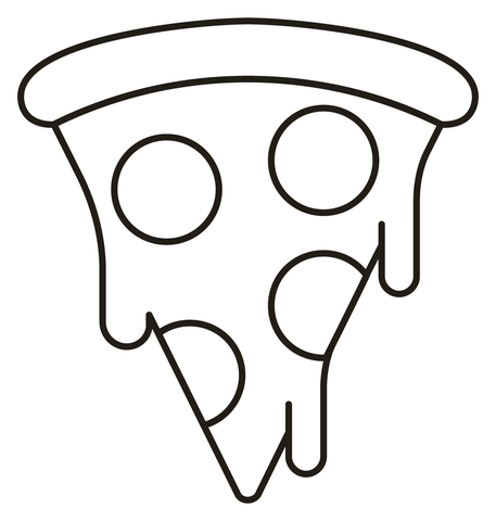 Pizza coloring page free printable coloring pages