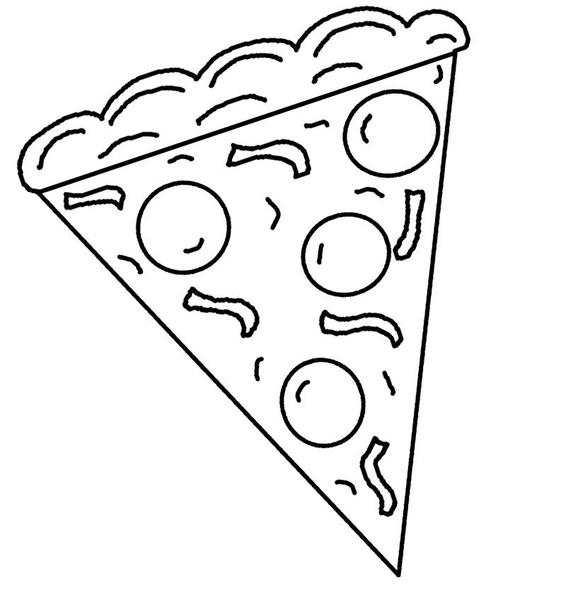 Pizza coloring pages