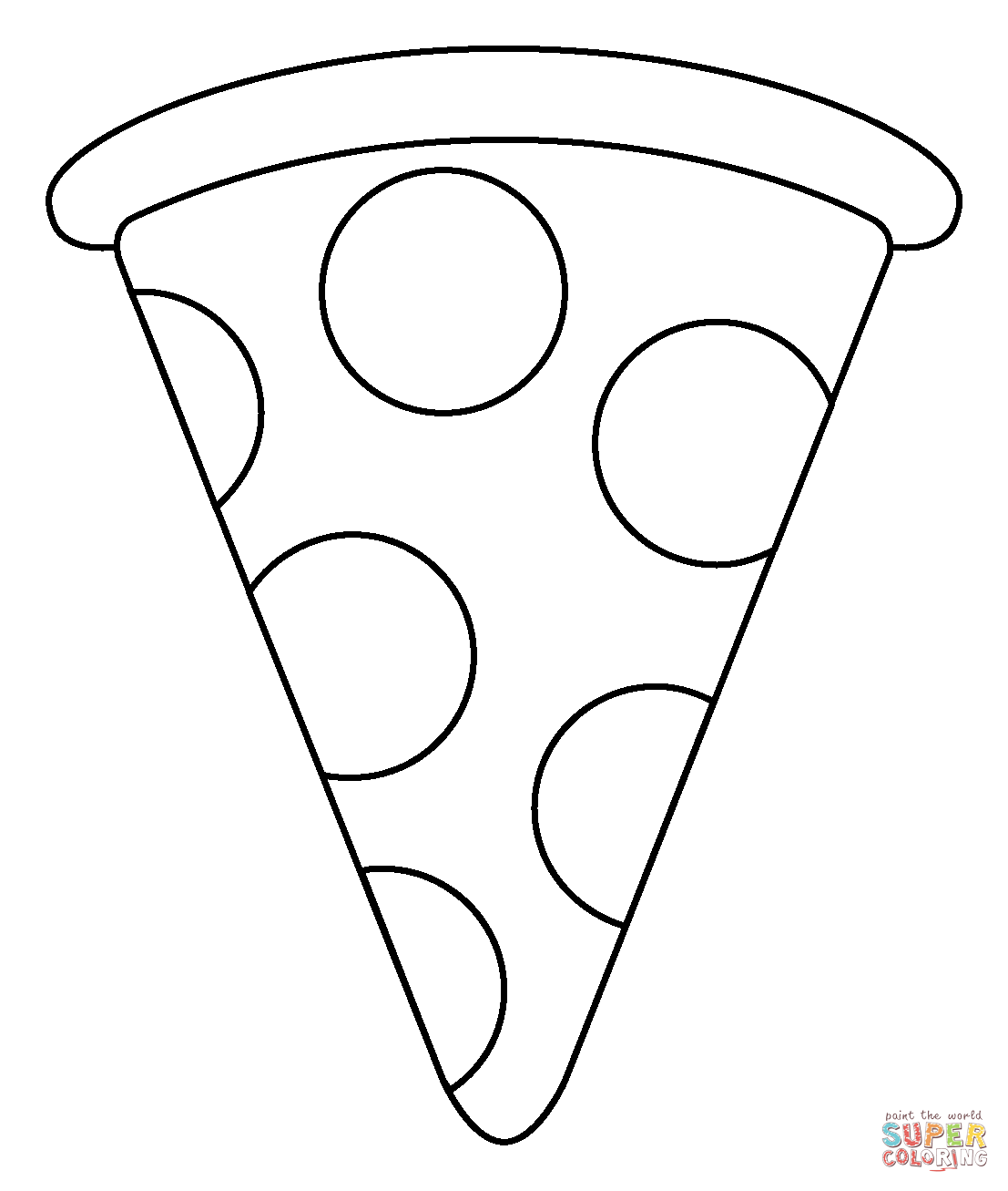 Pizza emoji coloring page free printable coloring pages