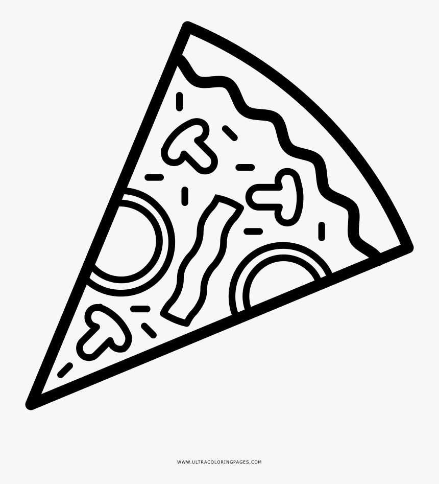 Pizza coloring page