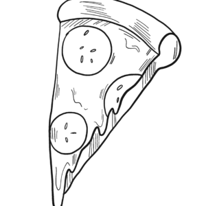 Pizza coloring pages printable for free download
